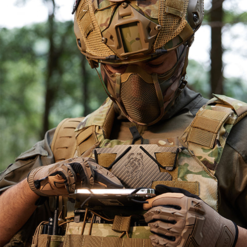 Tactical Vest Phone Holder | MOLLE System & 175° Field of View